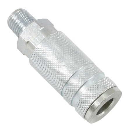 Forney Lincoln Style Coupler, 1/4 in x 1/4 in MNPT 75525